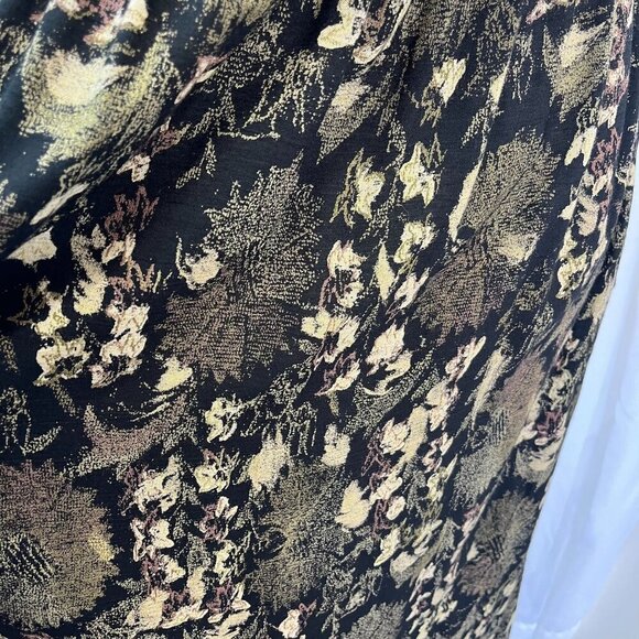 Vintage Carole Little Art Deco Boho Velvet Jacket Look Long Dress Size SMALL - Picture 9 of 10